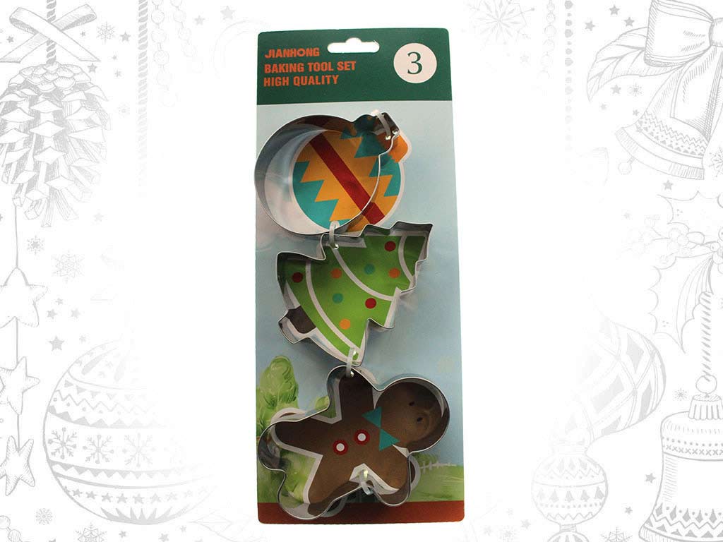 SET 3 EMPORTE-PIECES NOEL cod. 9320829