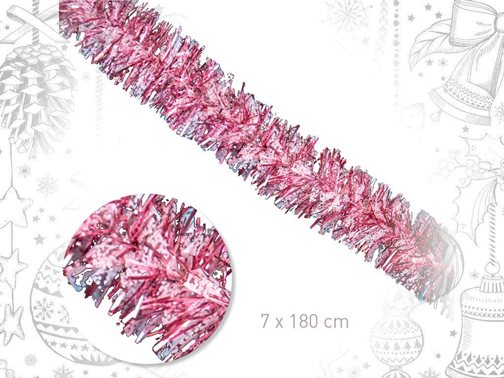 BOA SPARKLE PINK/SNOW 7X180CM cod. 9320959