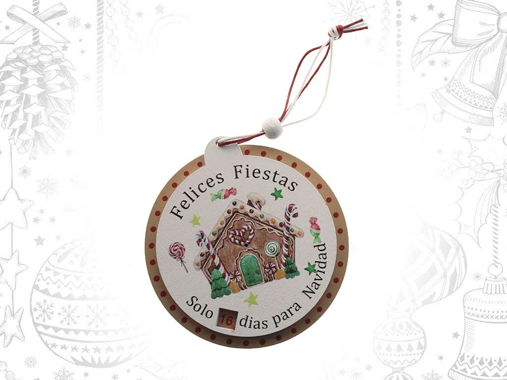 NAVIDAD CALENDAR ORNAMENT cod. 9321124