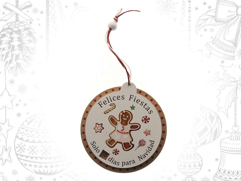 ORNAMENTO CALENDARIO NAVIDAD cod. 9321125