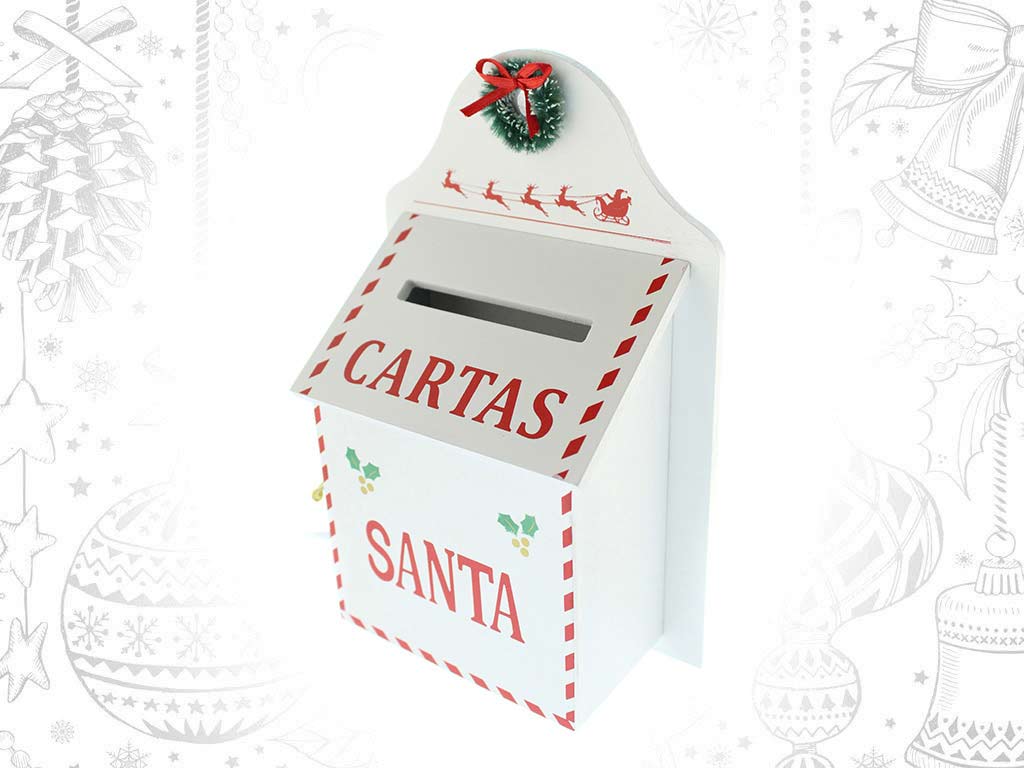 CAIXA CORREIO BRANCA CARTAS SANTA cod. 9321126