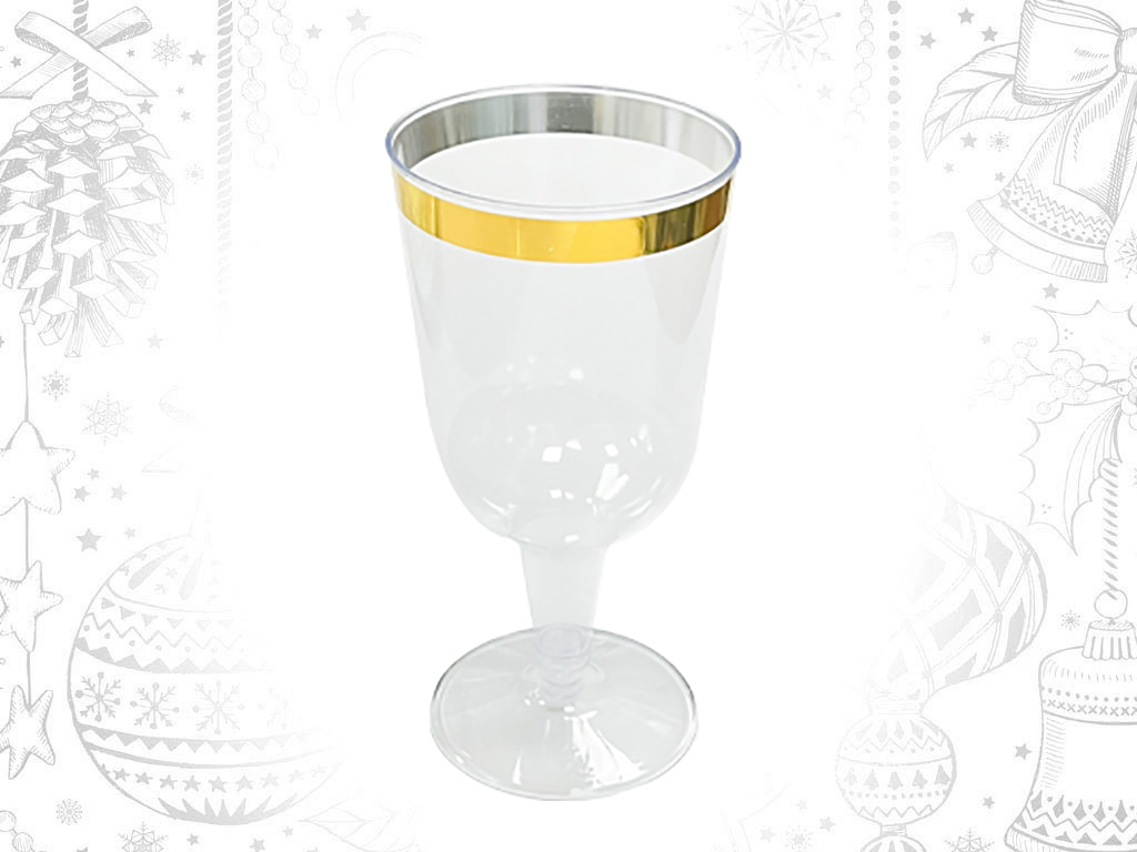 6 SET GOLDEN WINE GLASSES cod. 9321166