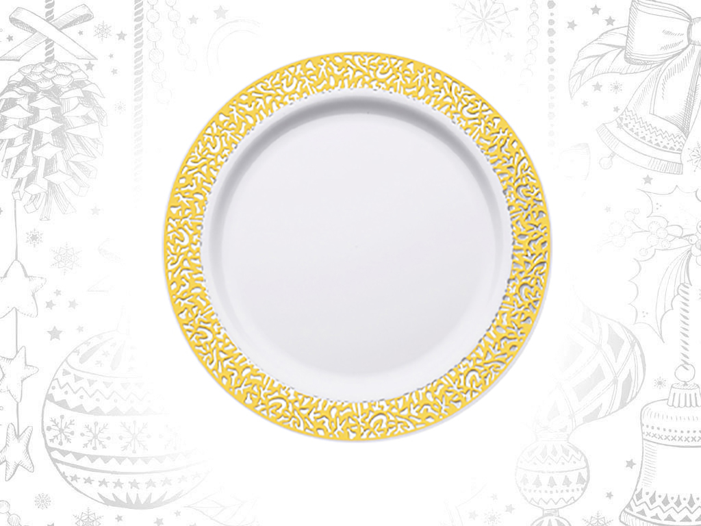 6 SET PLATES 26 CM. GOLDEN LINE cod. 9321191