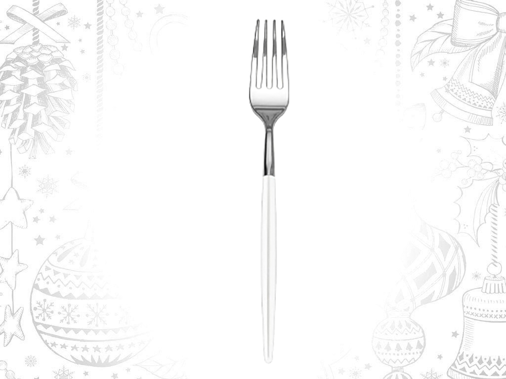 6 PACK WHITE/SILVER FORKS cod. 9321251