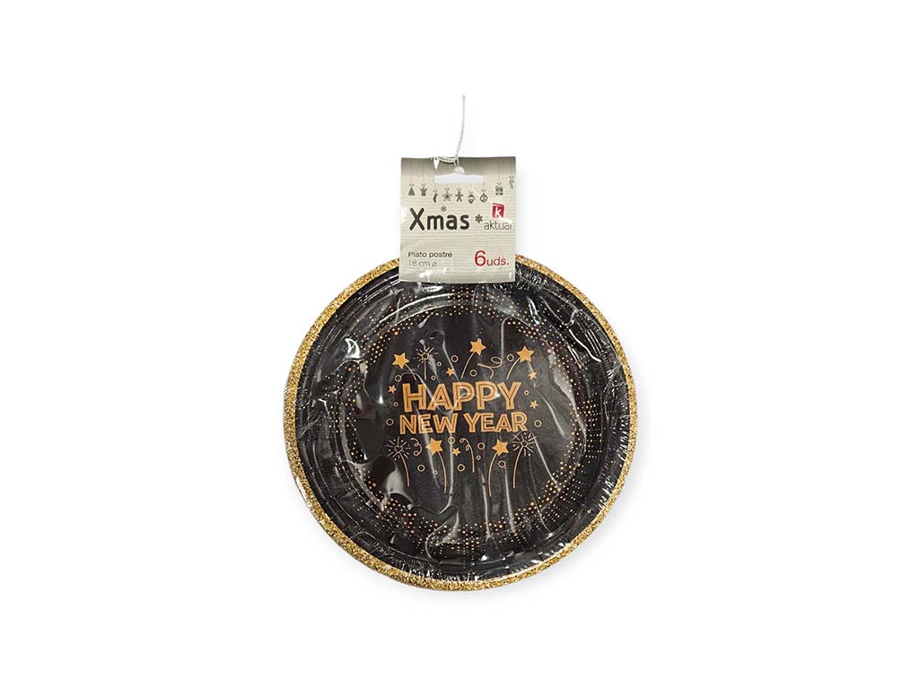 SET 12 PLATOS HAPPY NEW YEAR cod. 9321275