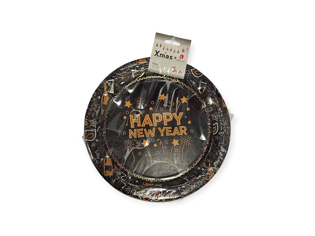 SET 12 PLATOS HAPPY NEW YEAR cod. 9321276