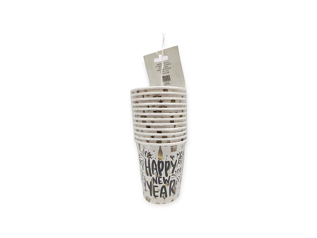 SET 12 VASOS HAPPY NEW YEAR cod. 9321282