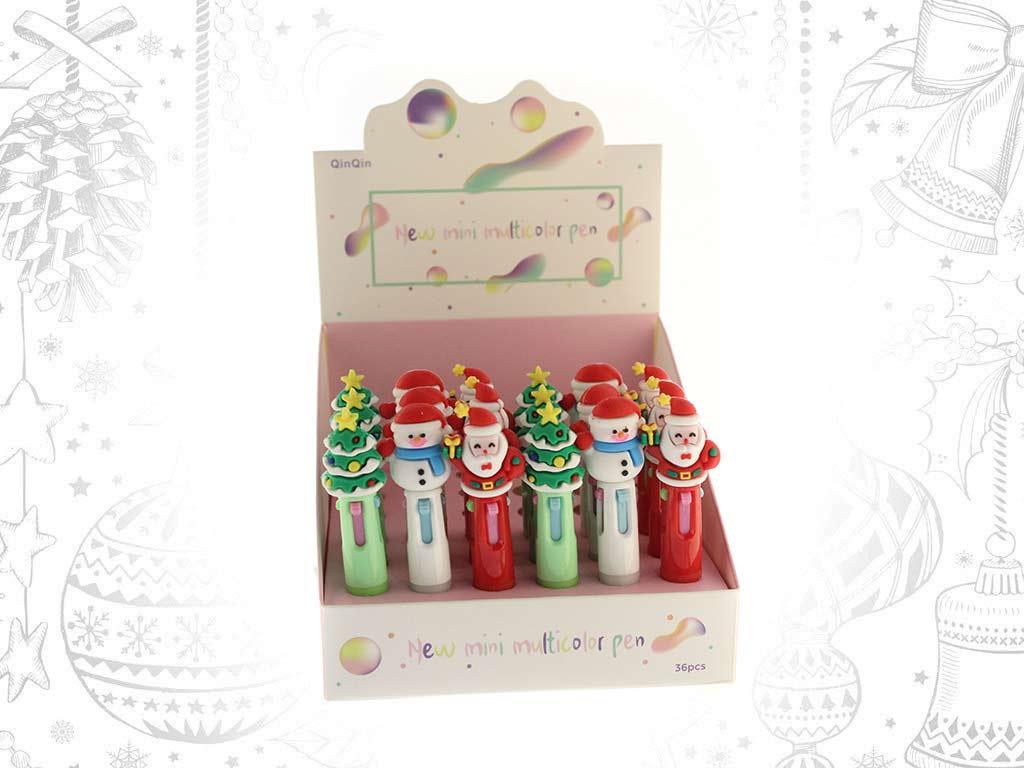 CANETA NATAL MULTICOLORIDA SORT-3 cod. 9321337