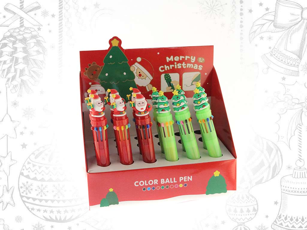 CANETA NATAL MULTICOLORIDA SORT-3 cod. 9321338