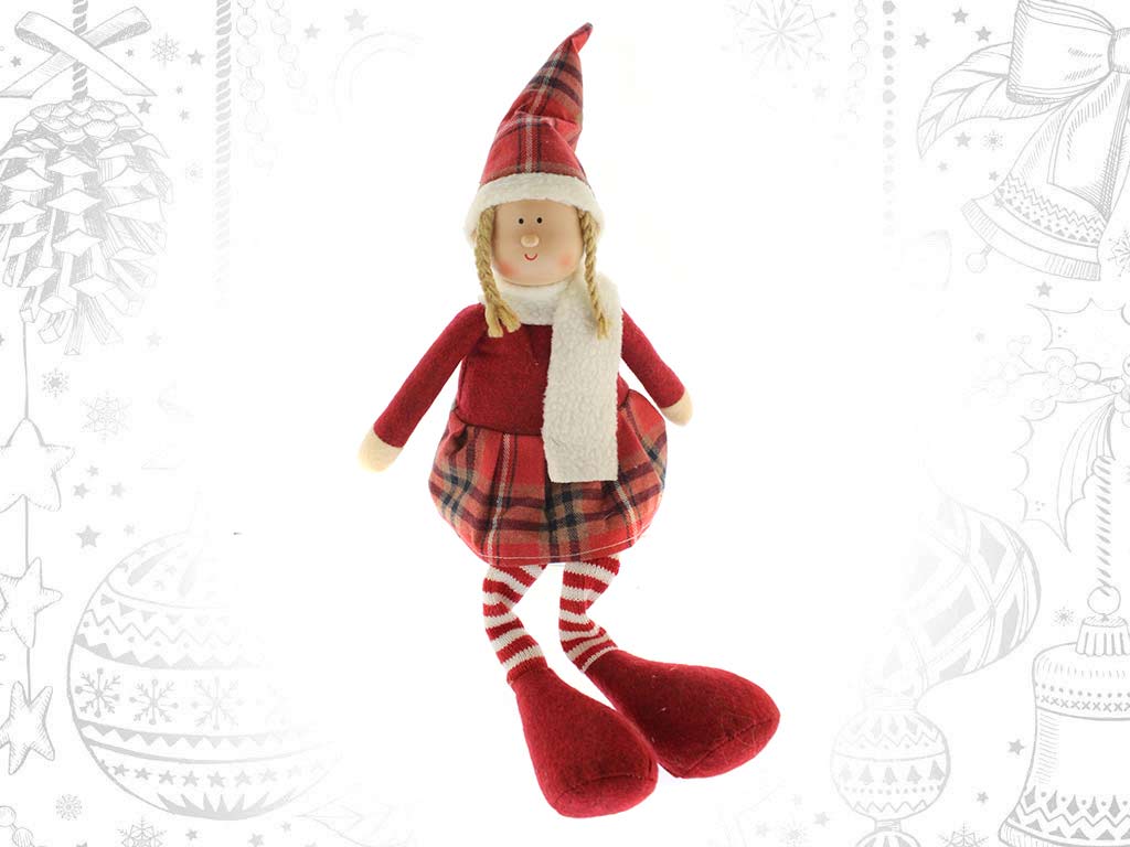 FIGURA NIÑA VICHY ROJO cod. 9321486