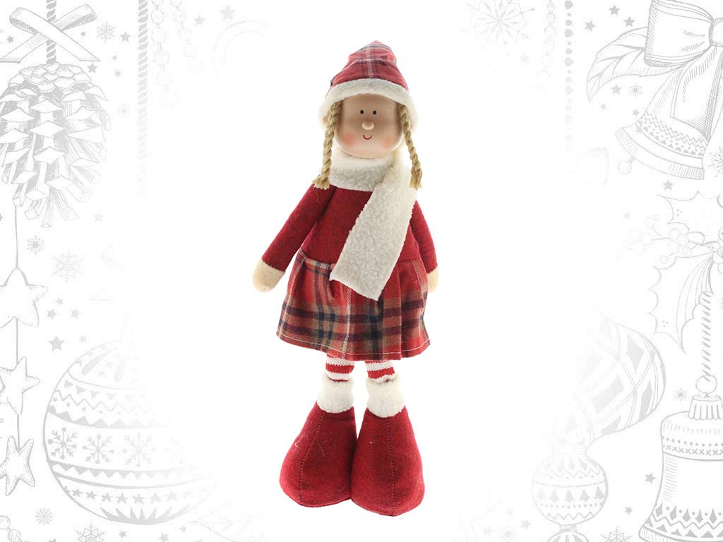 FIGURA NIÑA VICHY ROJO cod. 9321487