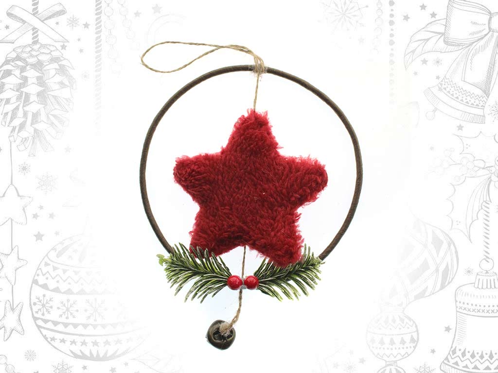 PINGENTE ESTRELA GUISO VERMELHO cod. 9321532