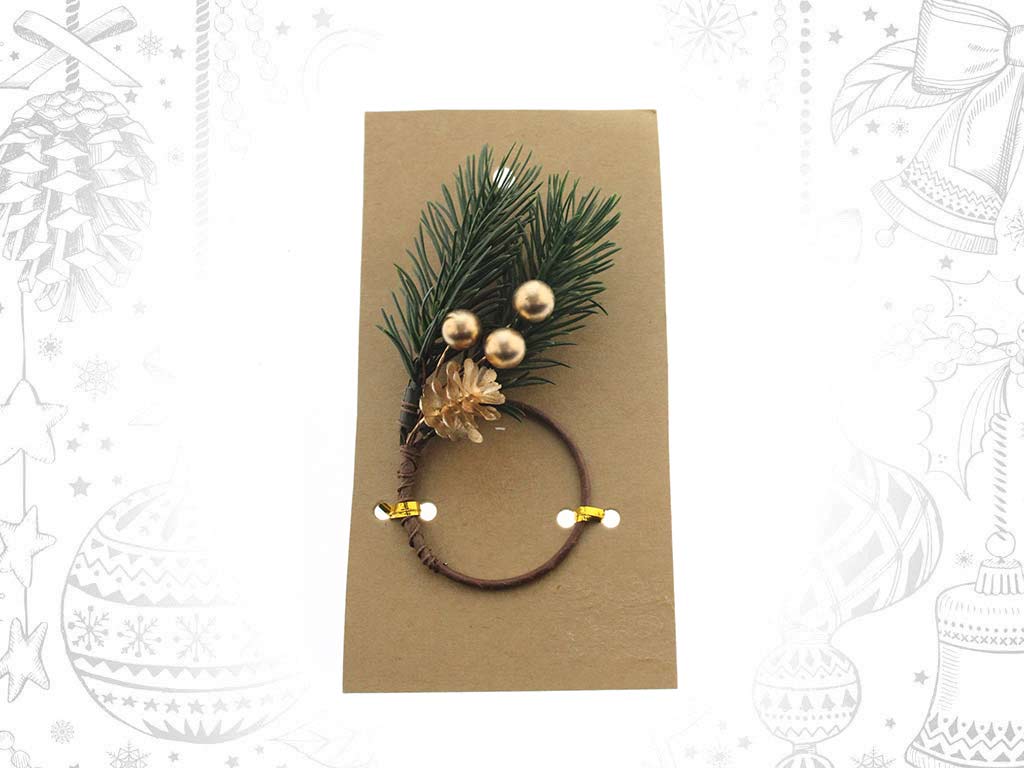 ANILLO DEC. BAYAS DORADO cod. 9321617