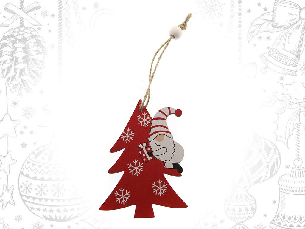 COLGANTE PAPA NOEL ROJO ARBOL cod. 9321658