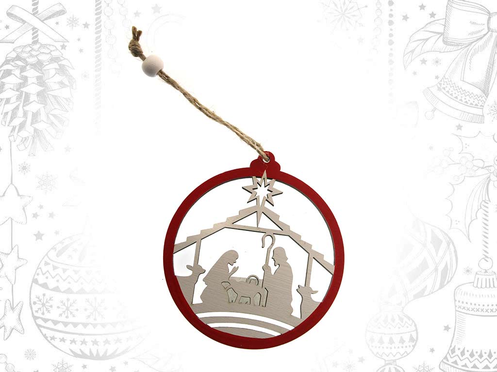 ORNAMENTO BOLA VERMELHA NACIMENTO cod. 9321663