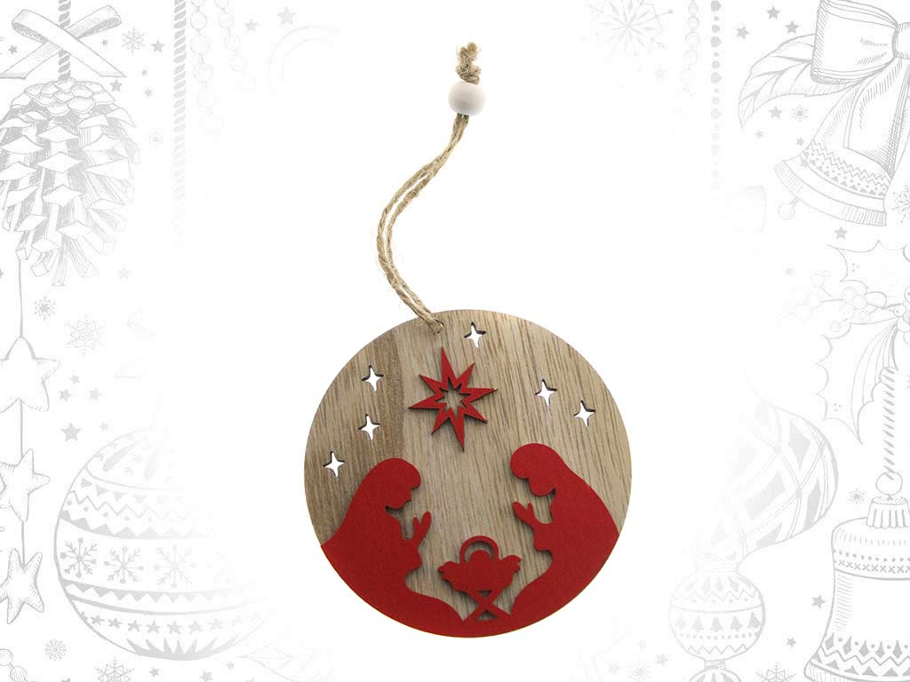 ORNAMENTO BOLA VERMELHA NACIMENTO cod. 9321664