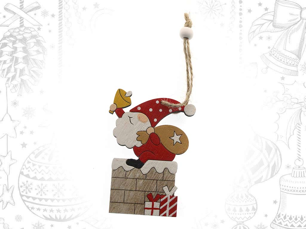 ORNAMENTO PAI NATAL VERMELHO CHAMINE cod. 9321665