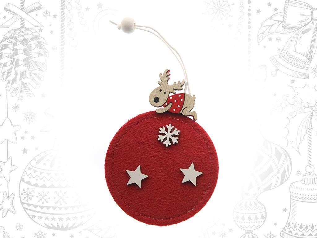 COLGANTE BOLA ROJA RENO cod. 9321681