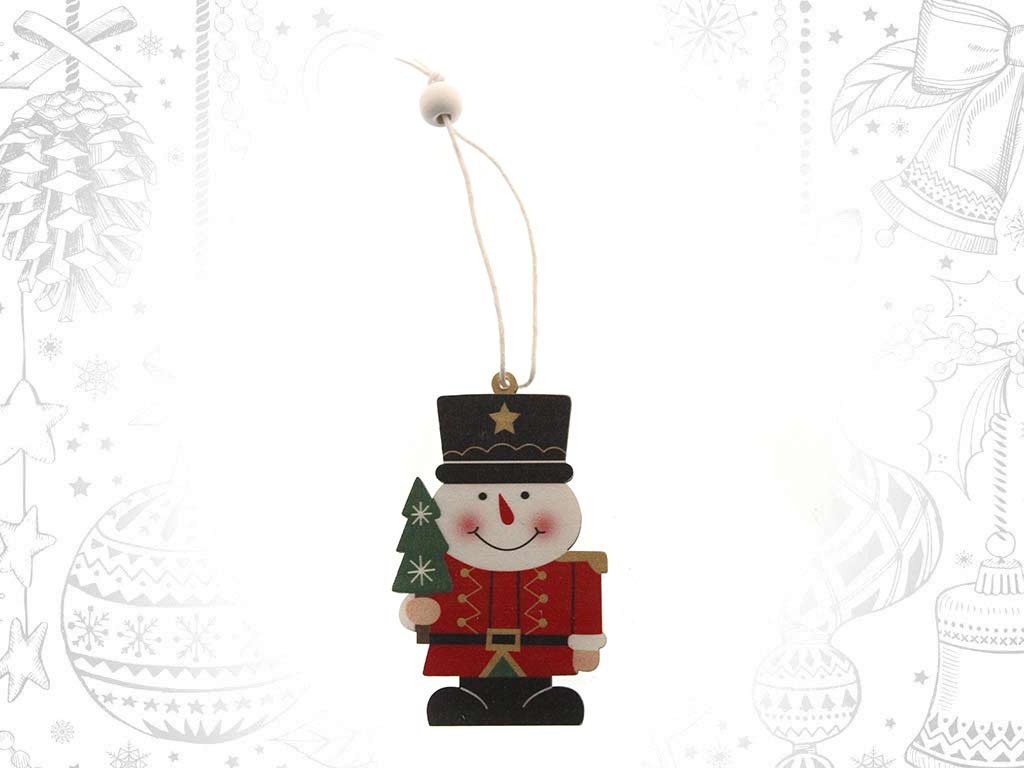 ORNAMENTO BONECO NEVE MADEIRA cod. 9321687