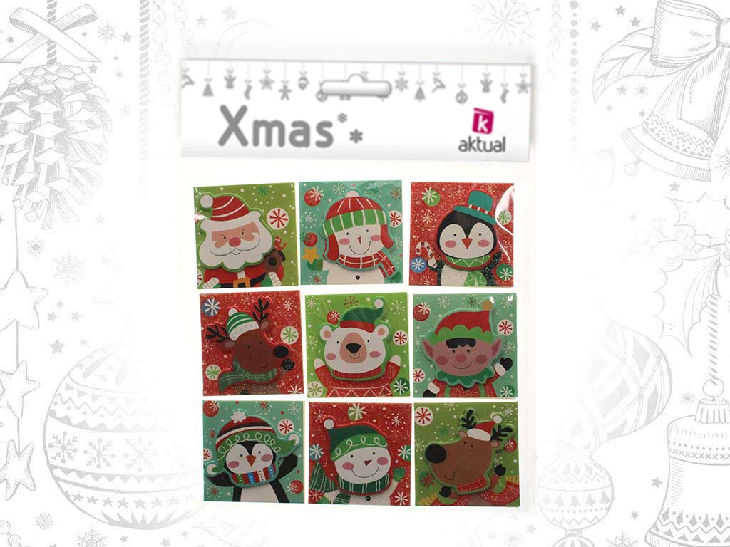 PACK 9 STICKERS NAVIDAD cod. 9321722