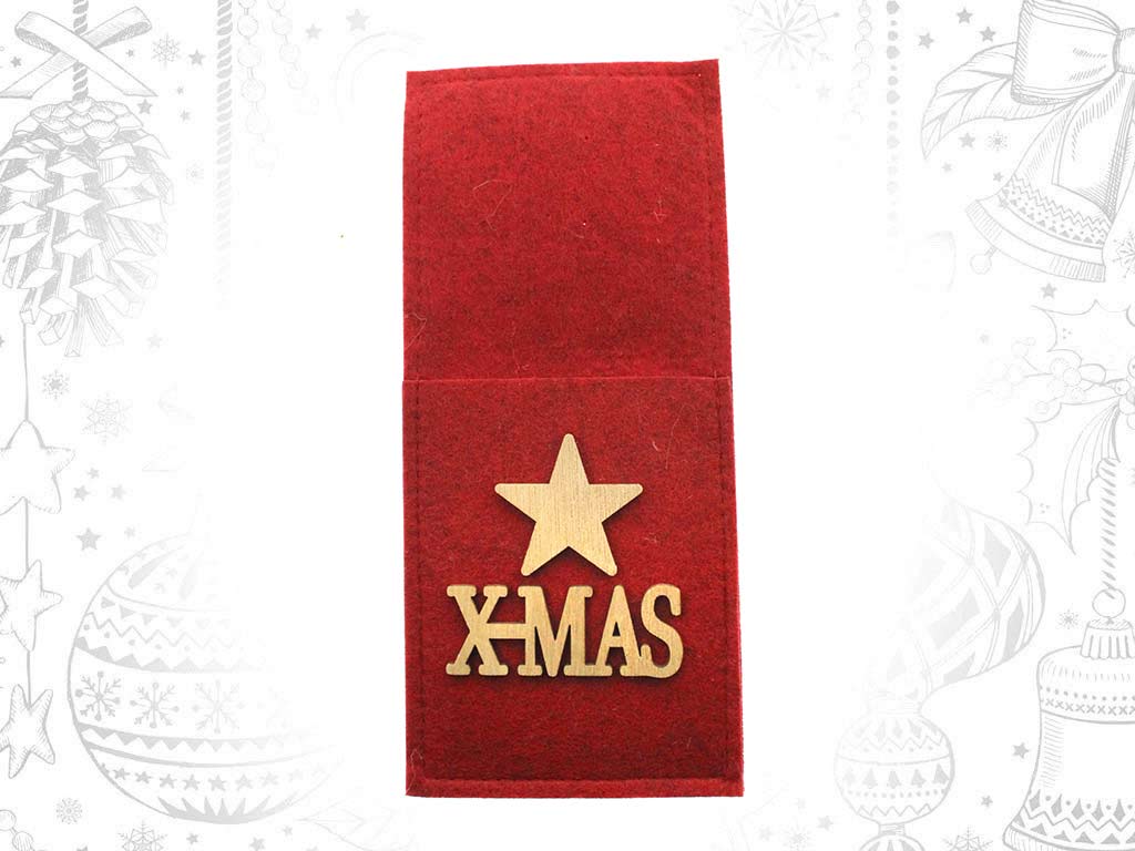 PORTA-TALHERES NATAL VERMELHO cod. 9321875