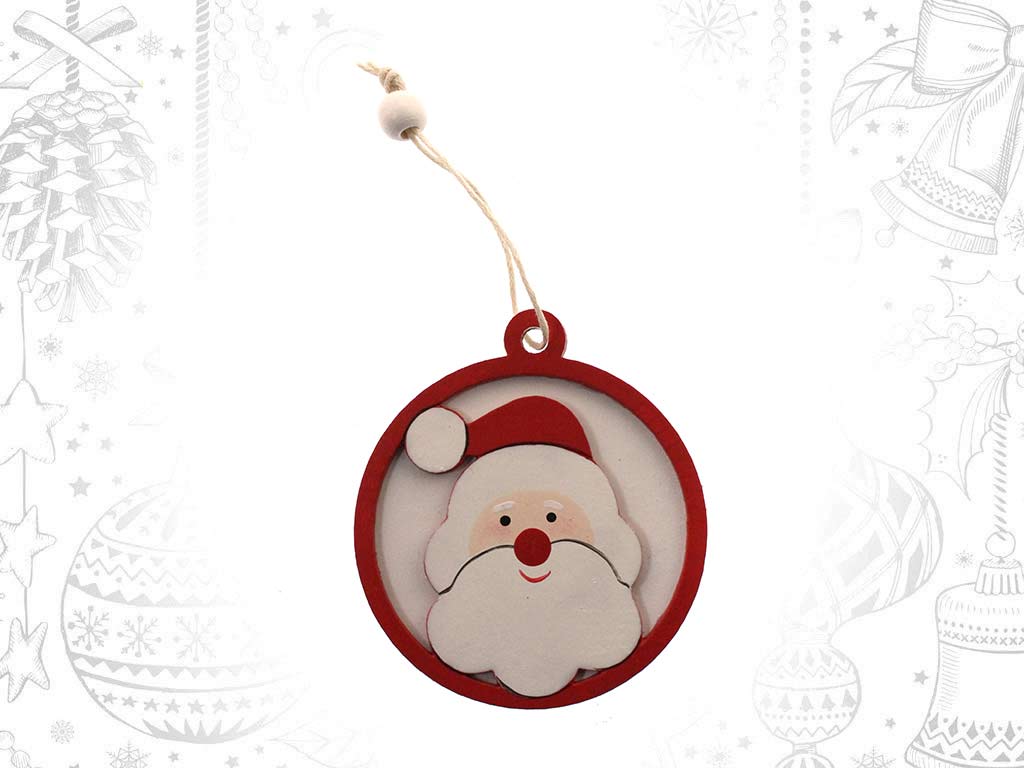 COLGANTE BOLA PAPA NOEL BLANCA cod. 9321888