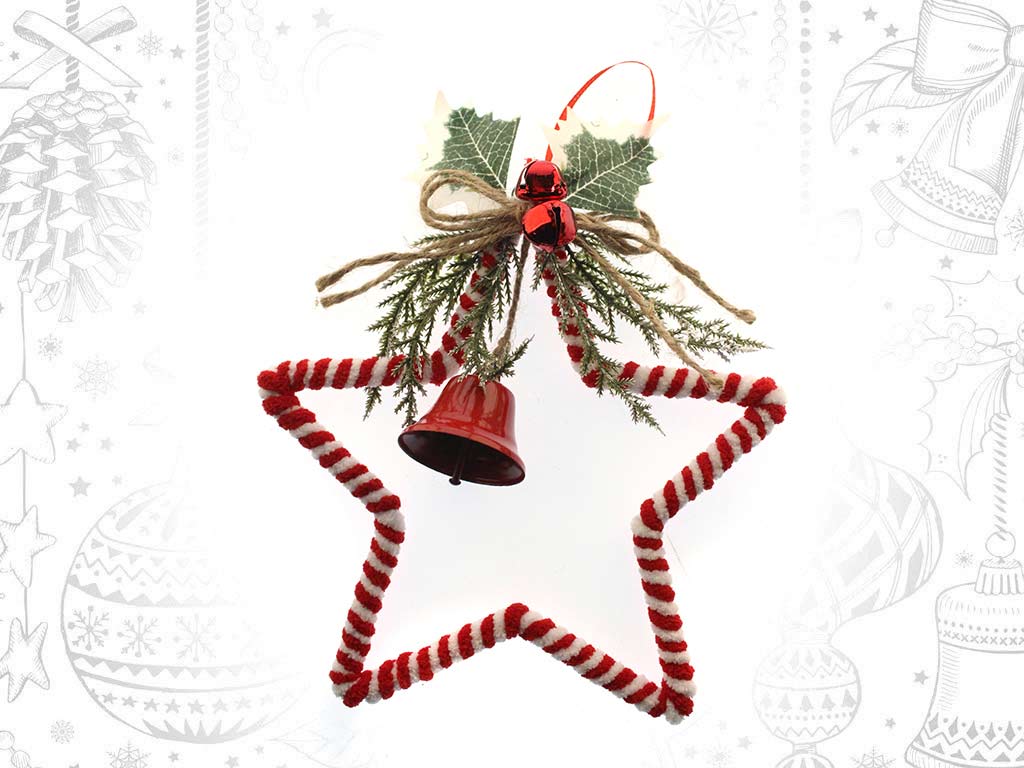 COLGANTE ESTRELLA CARAMELO C/CAMPANA cod. 9322030