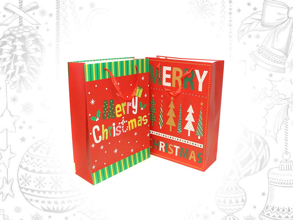 SACO PRESENTE SORT-3 MERRY CHRISTMAS cod. 9322041