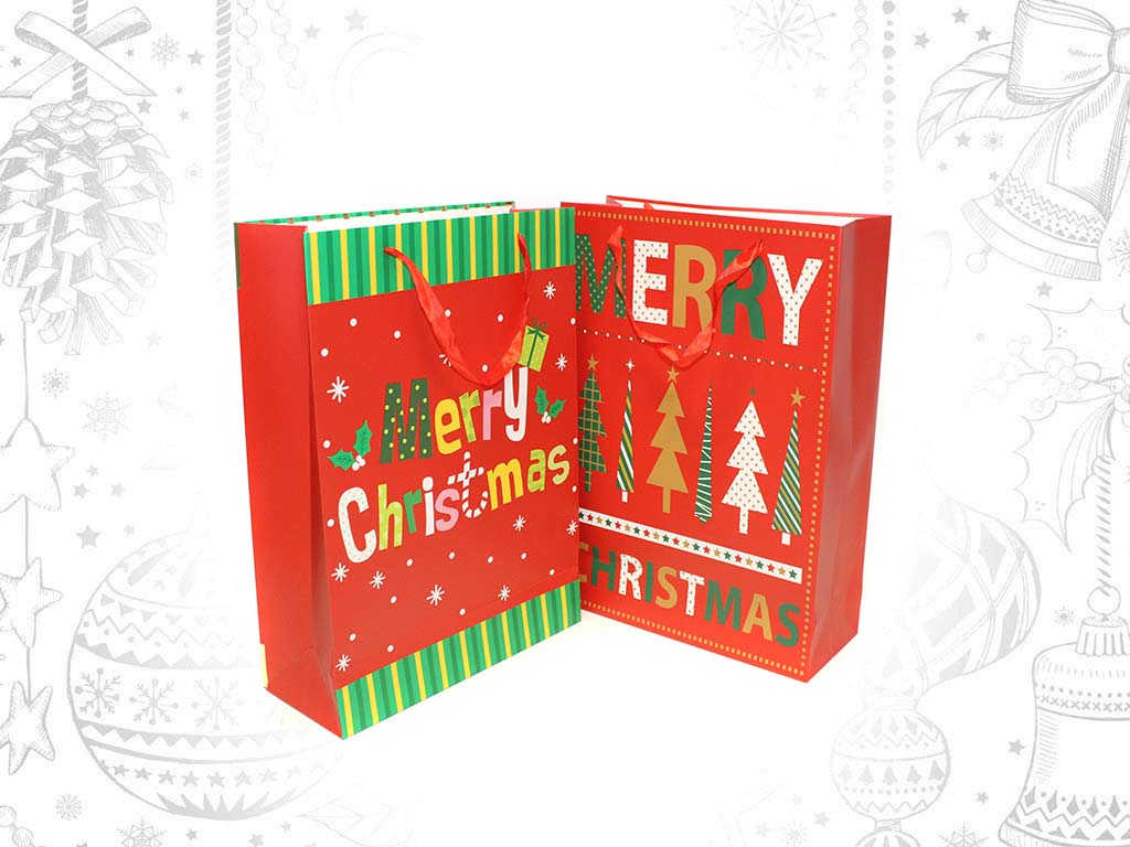 SACO PRESENTE SORT-3 MERRY CHRISTMAS cod. 9322042