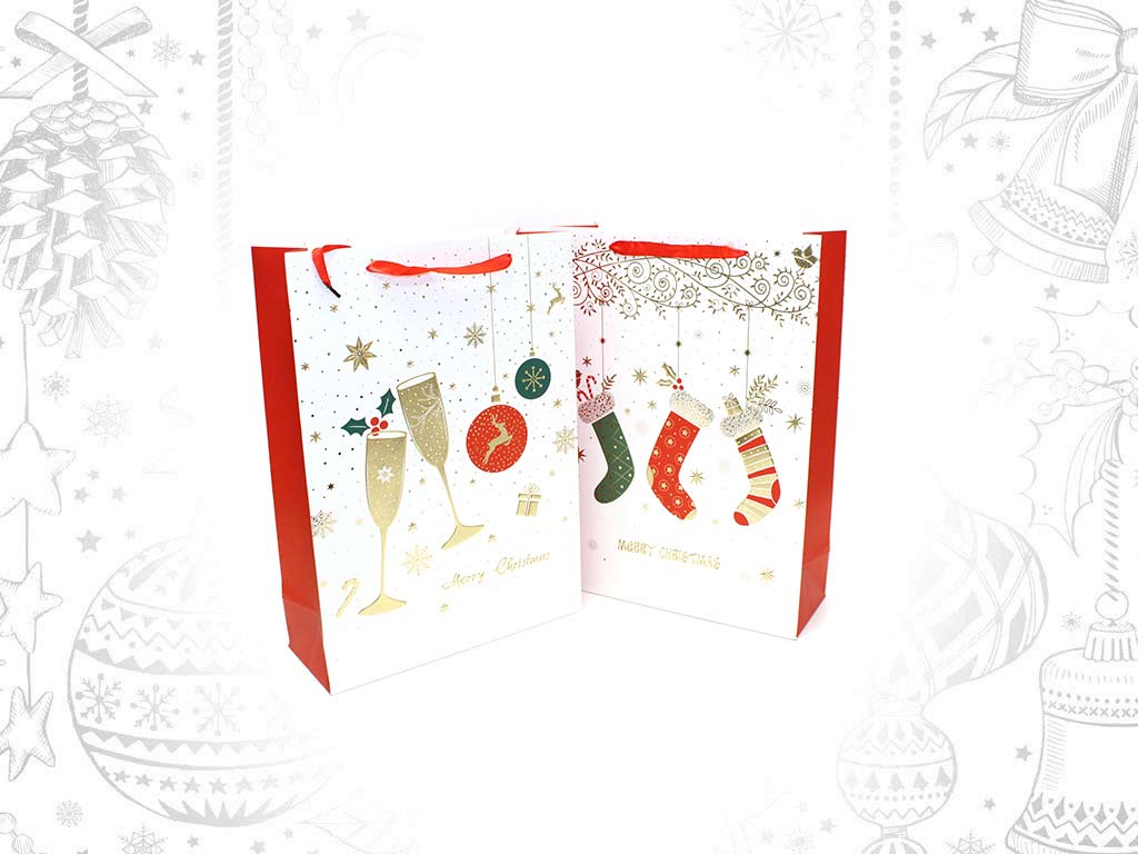 SACO PRESENTE SORT-3 MERRY CHRISTMAS cod. 9322045