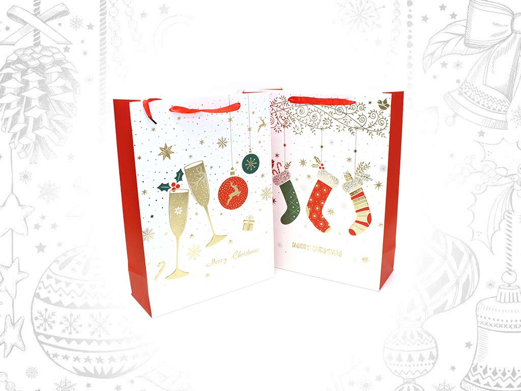 SACO PRESENTE SORT-3 MERRY CHRISTMAS cod. 9322046