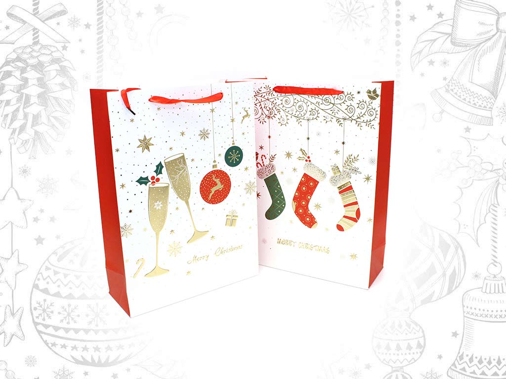 SACO PRESENTE SORT-3 MERRY CHRISTMAS cod. 9322047