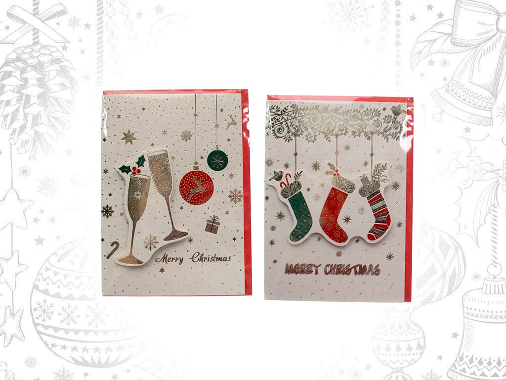 TARJETA FELICITACION/SOBRE CALCETINES cod. 9322050