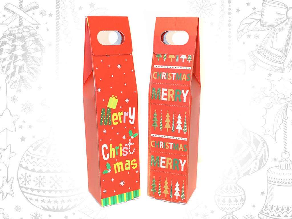 SACO GARRAFA MERRY CHRISTMAS cod. 9322051
