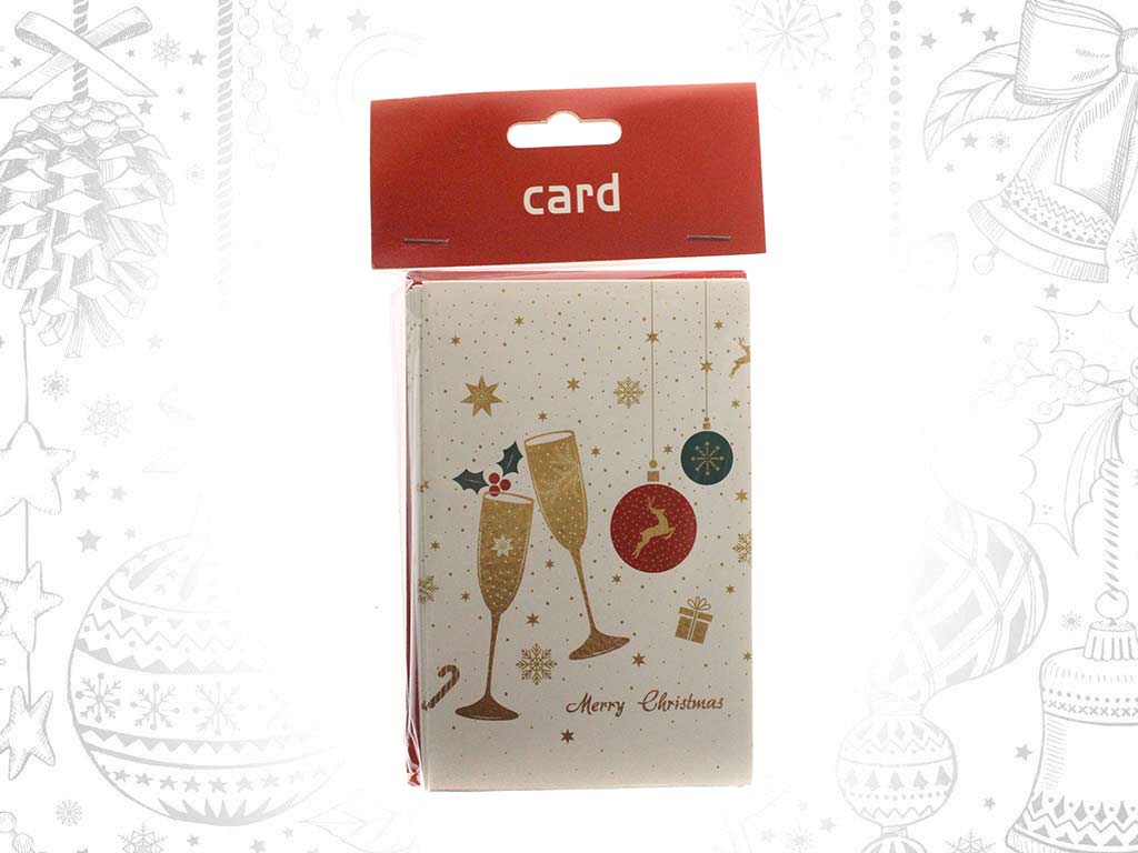 SET 8 TARJETAS FELICITACION CALCETINES/C cod. 9322056