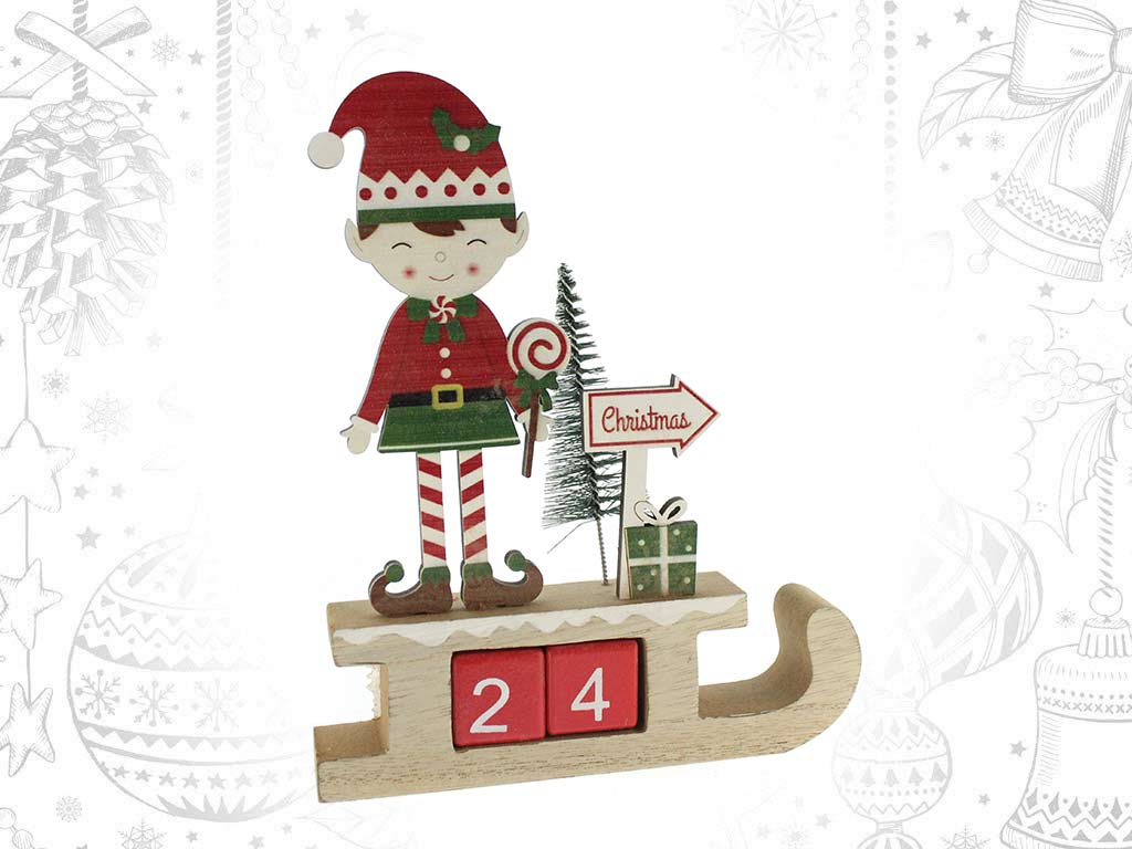 CALENDARIO ADVENTO TRENO ELFO cod. 9322085