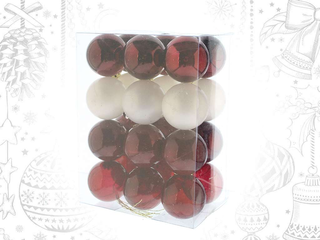 PACK 24 BOLAS VERMELHAS cod. 9322198