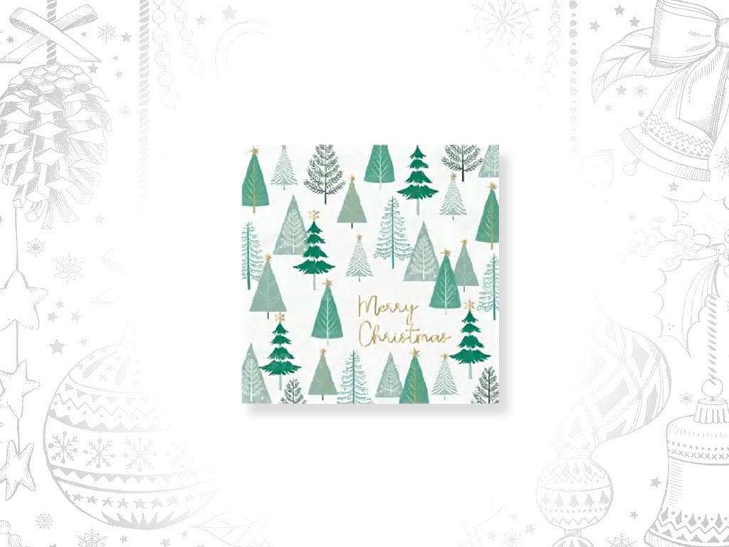 20-PACK SERVILLETAS VERDES MERRY CHRIST cod. 9322222