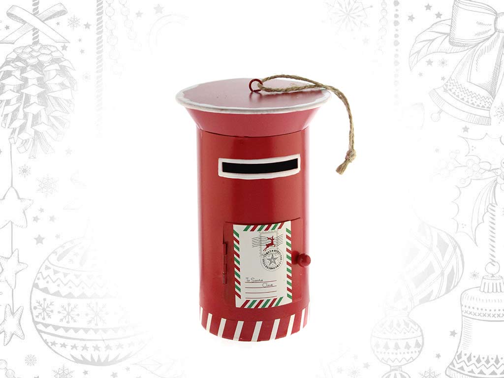 COLGANTE BUZON ROJO PAPA NOEL PEQ. cod. 9322300
