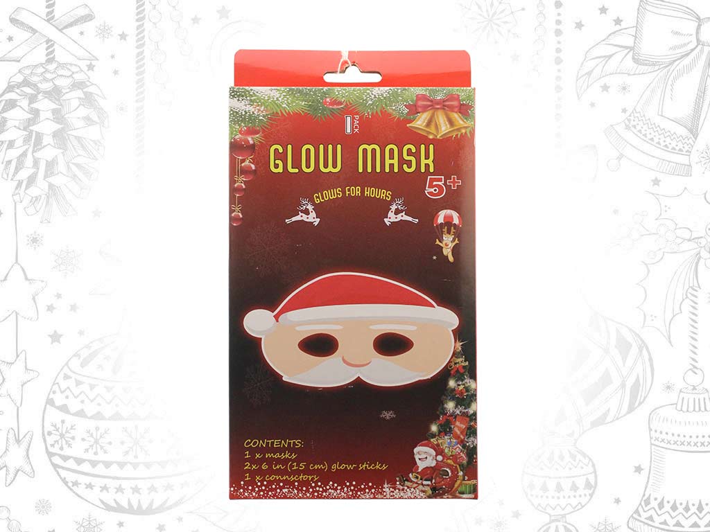 MASCARA PAPA NOEL BRILLA EN LA OSCURIDAD cod. 9322318