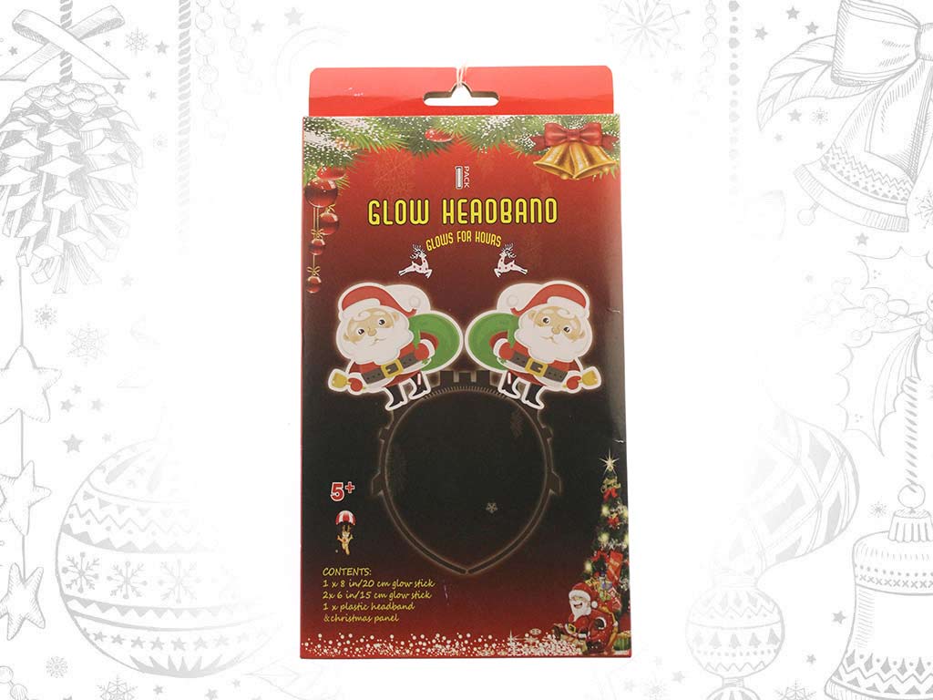 DIADEMA PAPA NOEL BRILLA EN LA OSCURIDAD cod. 9322320