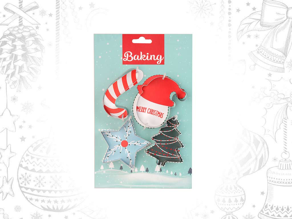 PACK 4 CORTADORES NATAL cod. 9322360