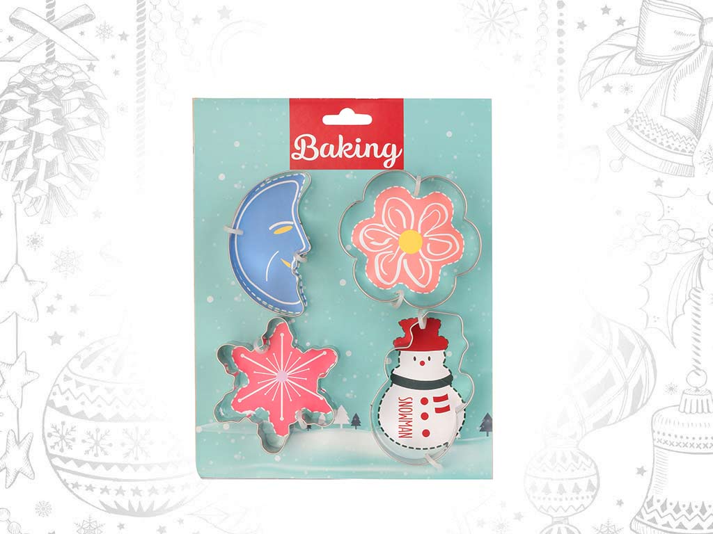 PACK 4 CORTADORES NATAL cod. 9322361