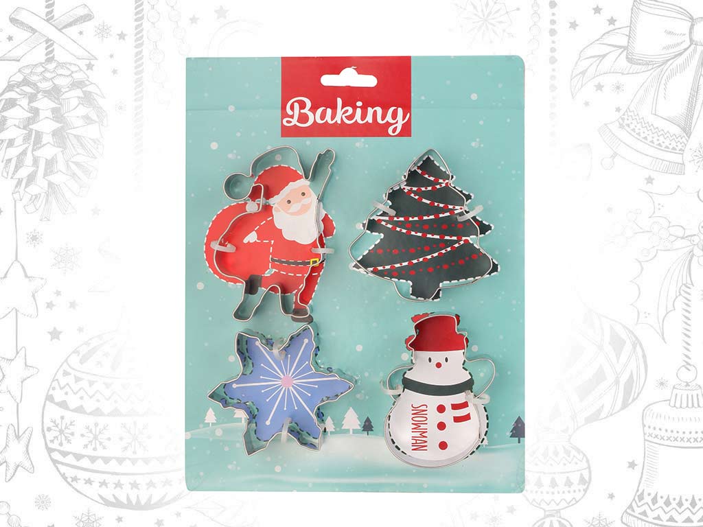 PACK 4 CORTADORES NAVIDAD cod. 9322362