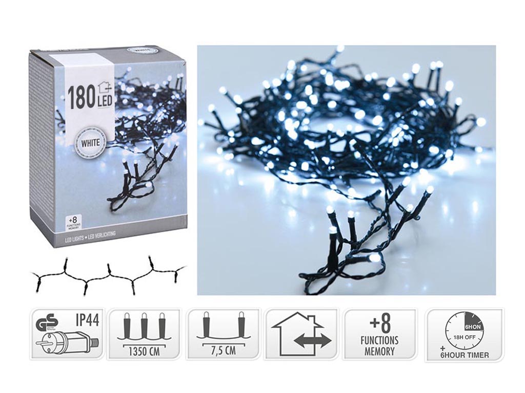 GUIRNALDA MICRO 180 LED BLANCO FRIO cod. 9322878