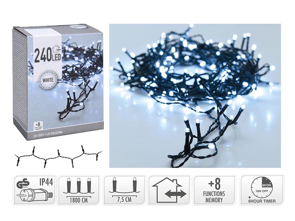 GUIRNALDA MICRO 240 LEDS BLANCO FRIO cod. 9322879