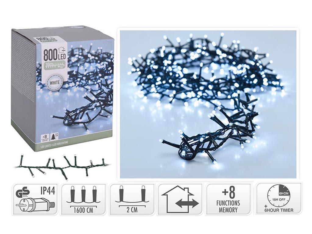 GUIRNALDA MICRO 800 LED BLANCO FRIO cod. 9322883