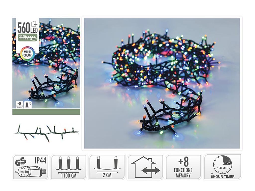 GUIRNALDA MICRO 560 LED MULTICOLOR cod. 9322901