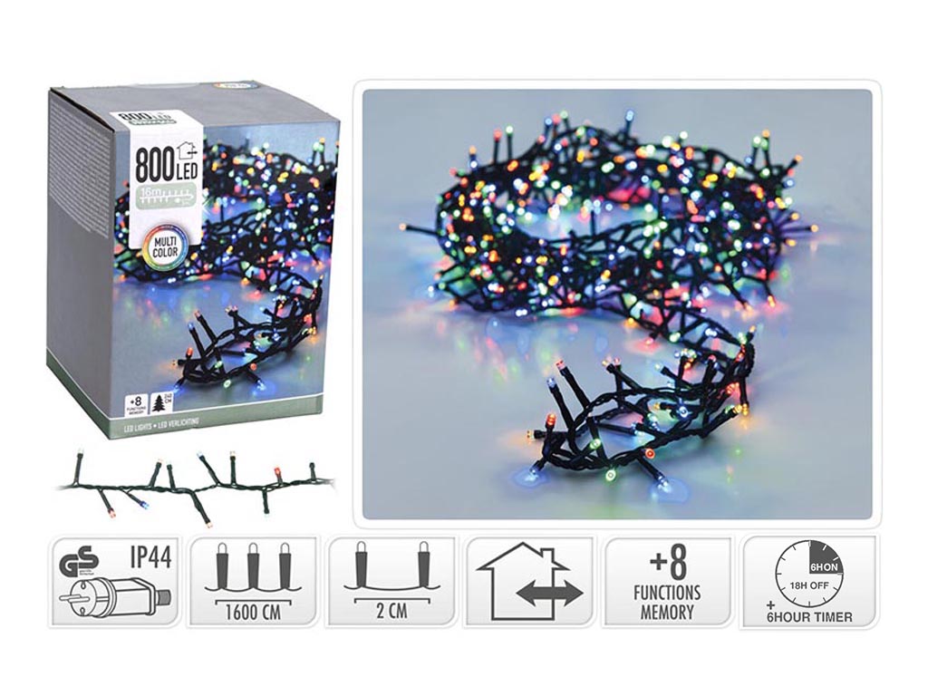 GUIRNALDA MICRO 800 LED MULTICOLOR cod. 9322903