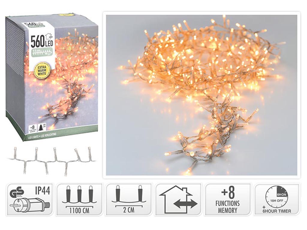 GUIRNALDA MICRO 560 LED BLCO EXTRA CALIDO cod. 9322906